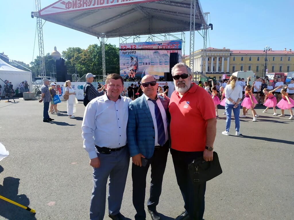 День физкультурника на Дворцовой площади.